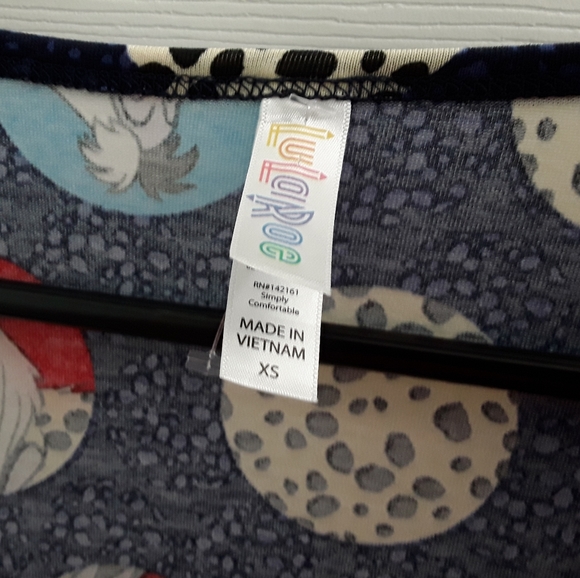 LuLaRoe Disney Villans Cruella Deville The Perfect Tee Tunic Unicorn - Picture 7 of 7